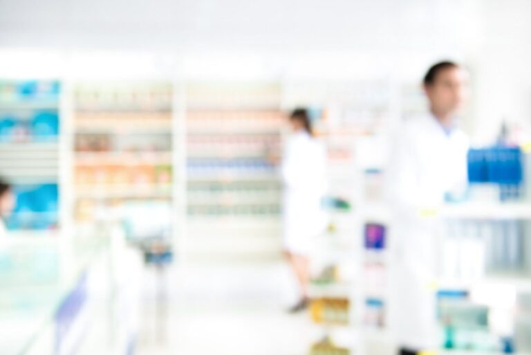 Blur pharmacy for background