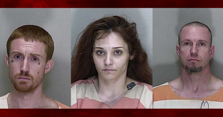 Traffic stop of SUV leads to three arrests after deputies find drugs paraphernalia